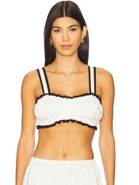 NWT WeWoreWhat Ruched Crop Top